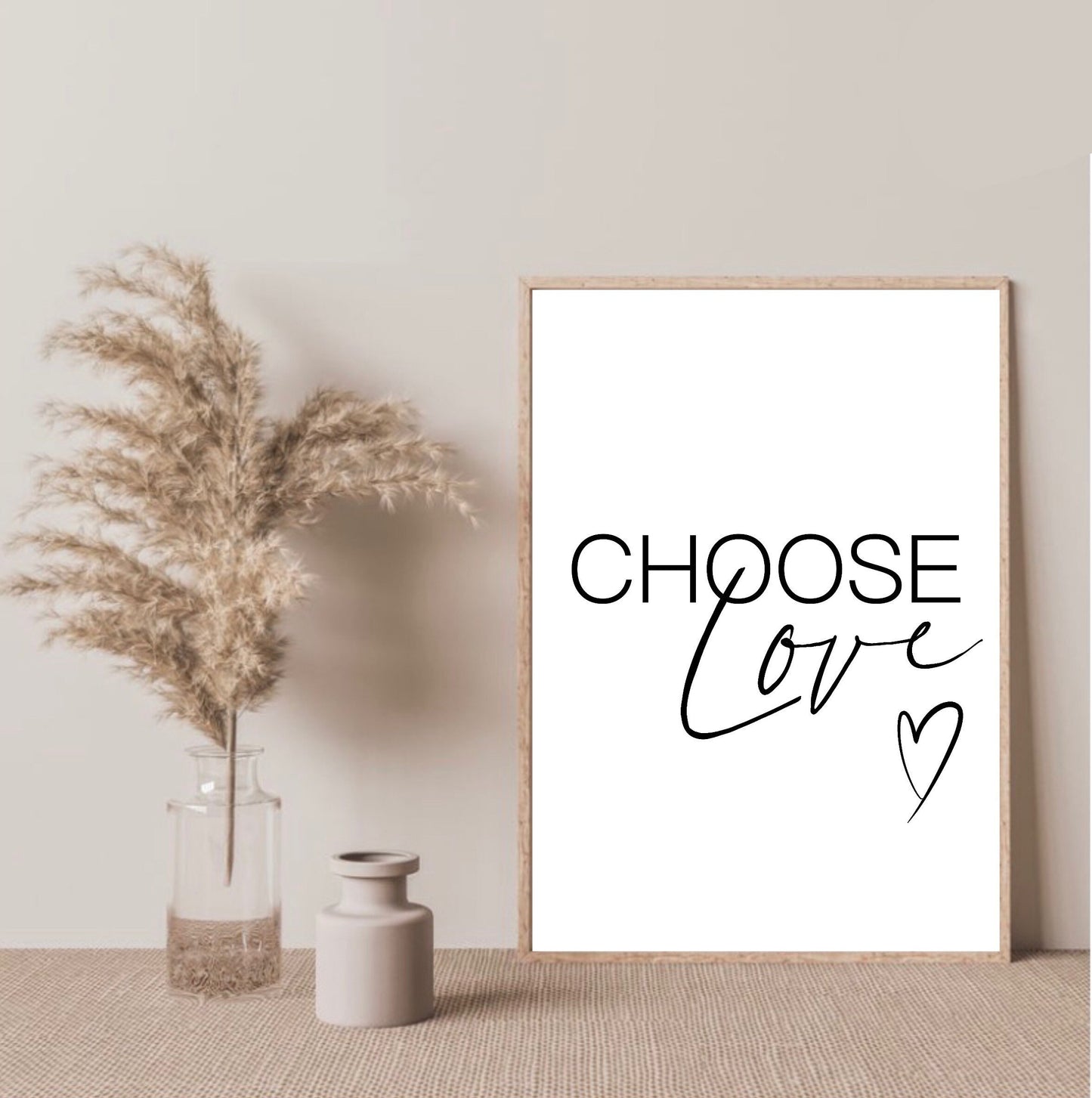 Choose Love Print| Typography | wall art Decor | minimalist Art| fashion prints | positive prints | romantic prints| Be kind print | gallery