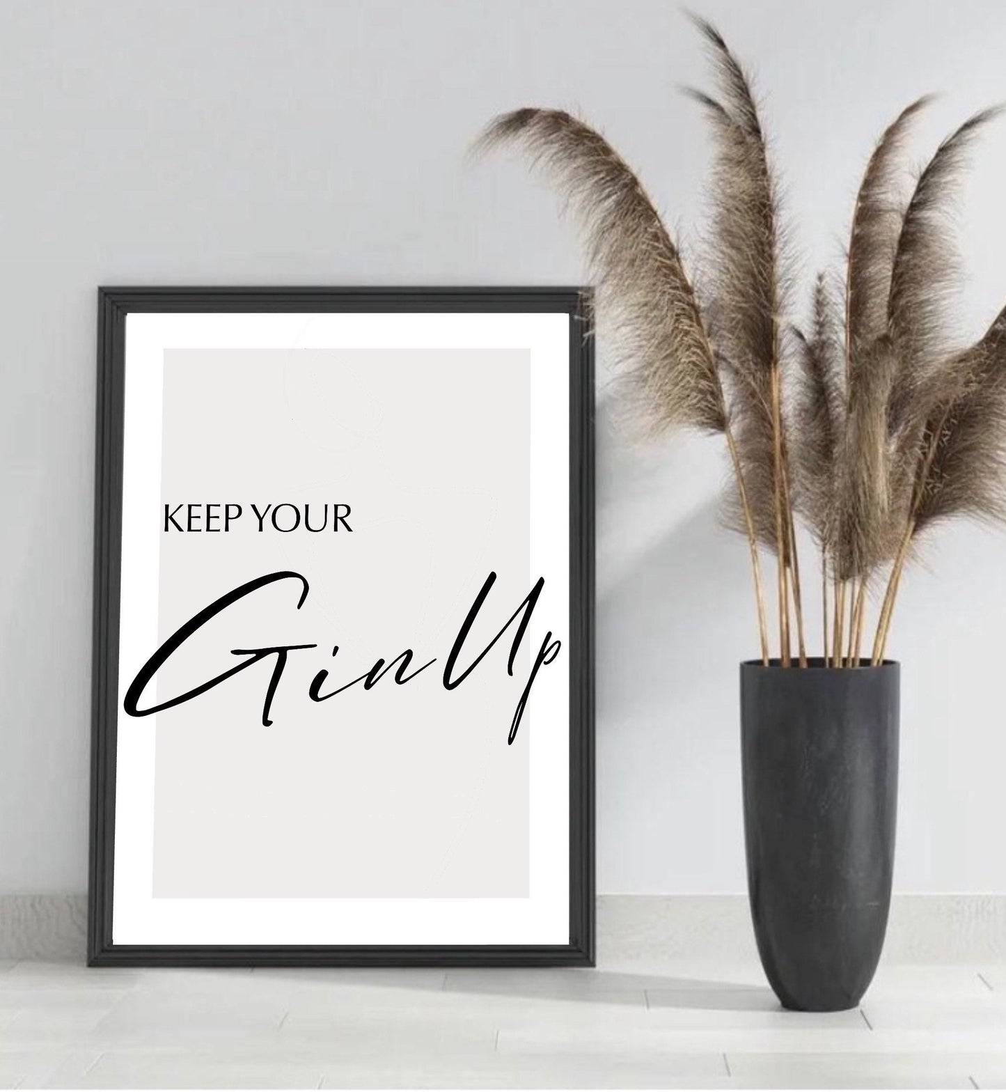 Keep your Gin up Print | kitchen prints| kitchen wall art| kitchen decor| kitchen signs| funny prints | home decor | mum gifts | gin prints