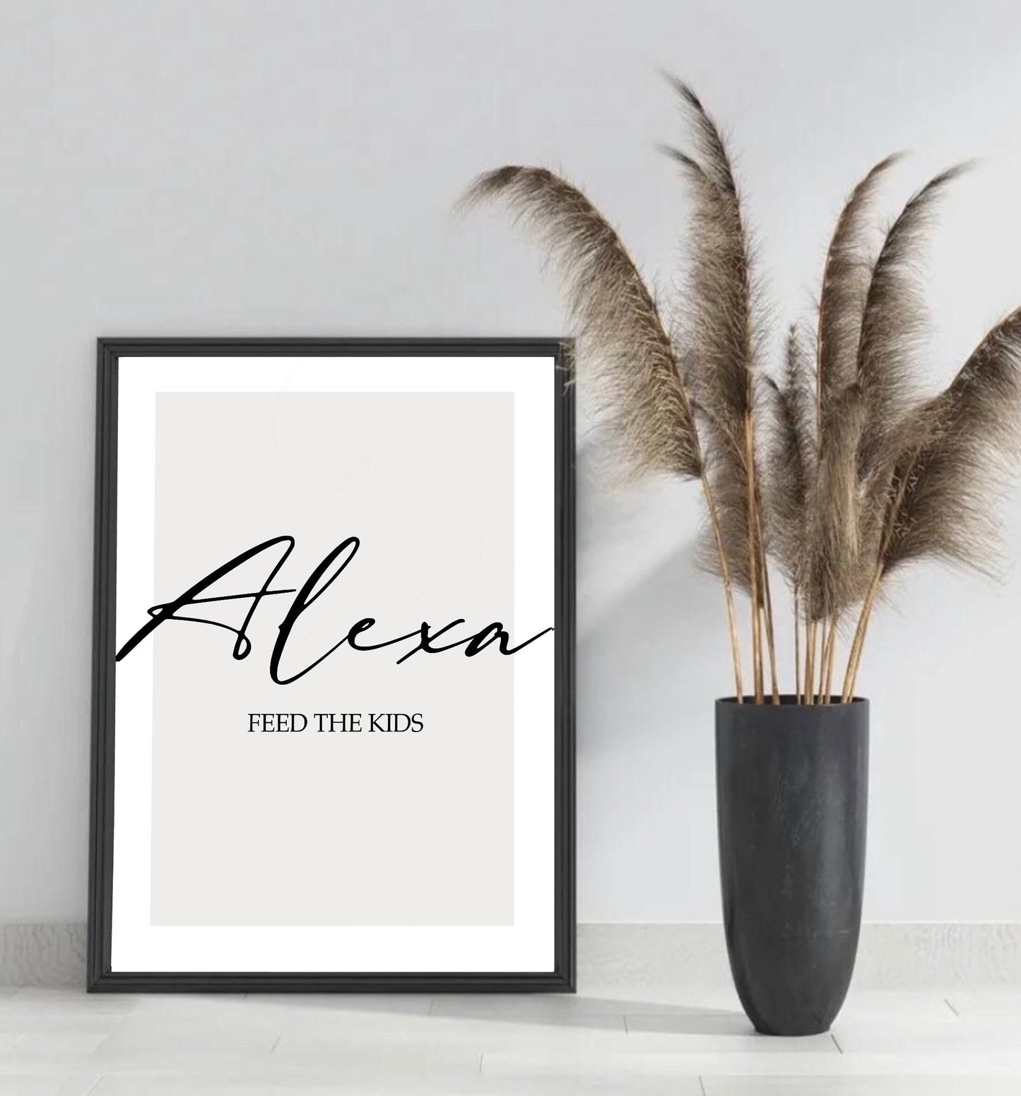 Alexa prints | Feed the kids| kitchen prints| kitchen wall art| kitchen decor| kitchen signs| funny prints | home decor | mum gifts