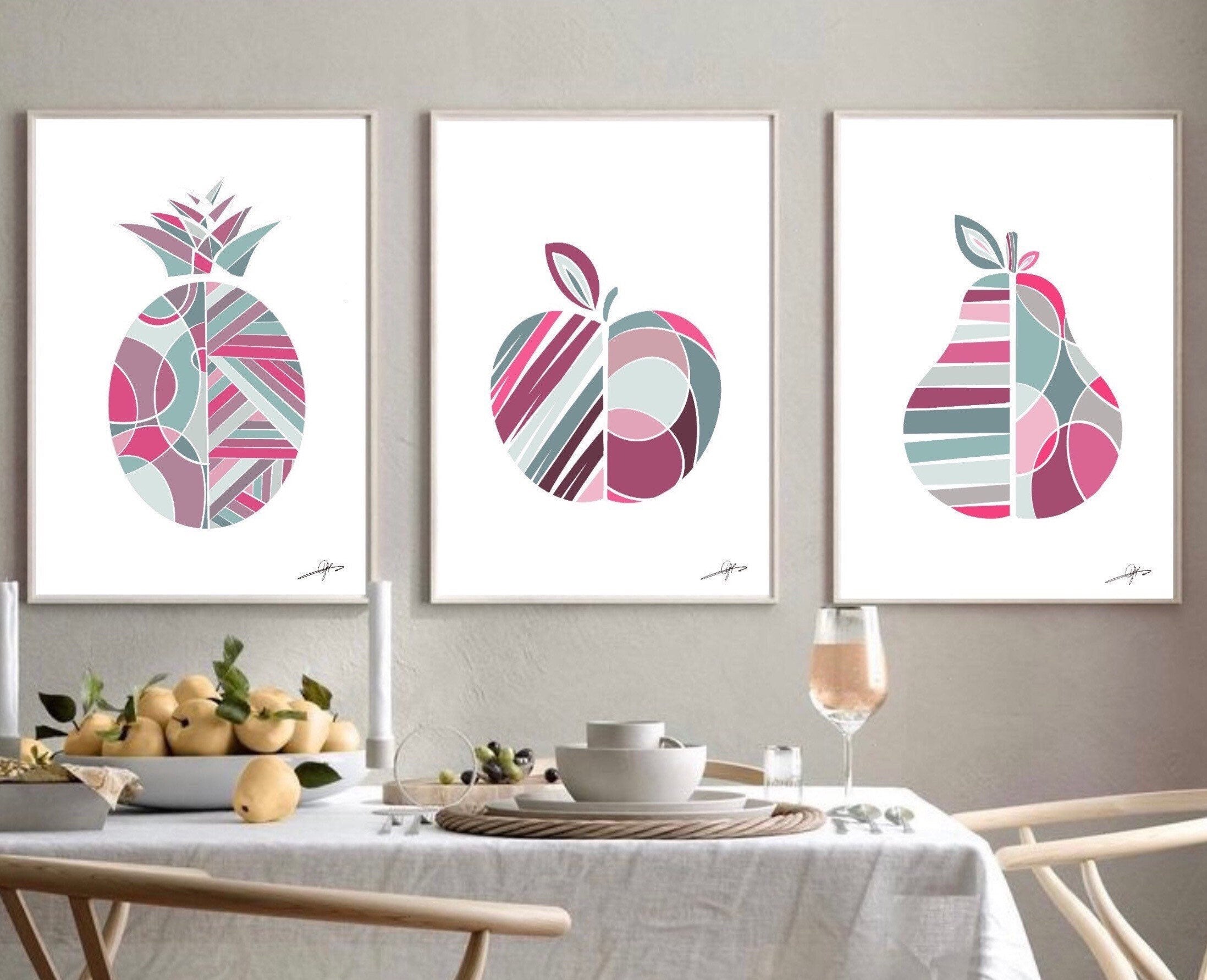 Fruit painting hot for decor