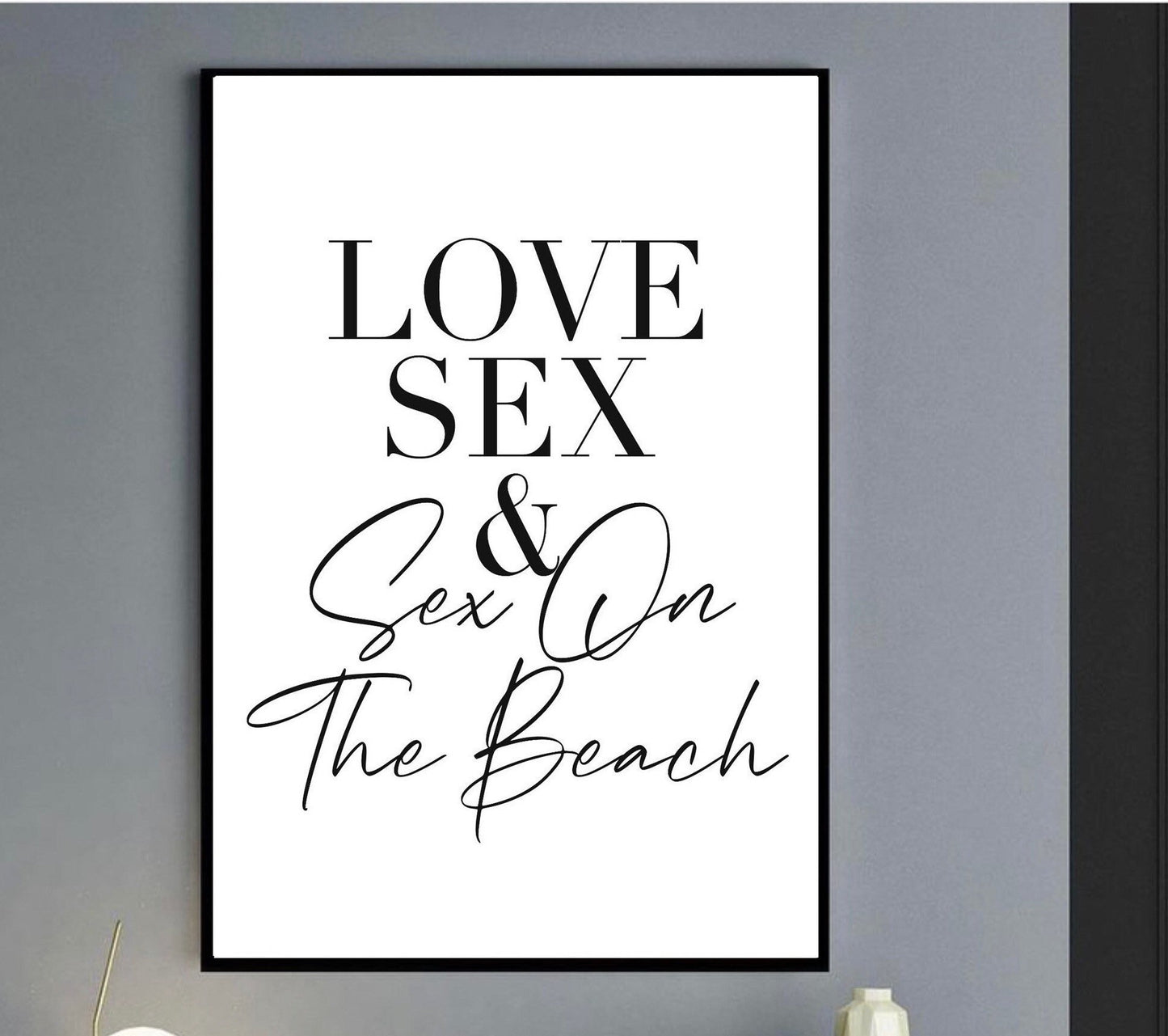 Love Sex cocktail Print |Aperol spritz cocktail kitchen wall art decor| written quotes| dining room | alcohol prints | bar restaurant poster